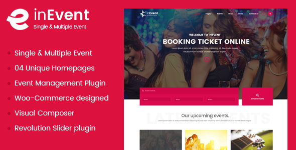 InEvent Preview Wordpress Theme - Rating, Reviews, Preview, Demo & Download