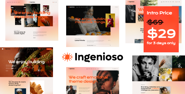 Ingenioso Preview Wordpress Theme - Rating, Reviews, Preview, Demo & Download