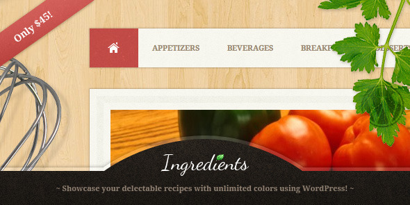 Ingredients Preview Wordpress Theme - Rating, Reviews, Preview, Demo & Download