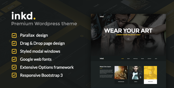 Inkd Preview Wordpress Theme - Rating, Reviews, Preview, Demo & Download