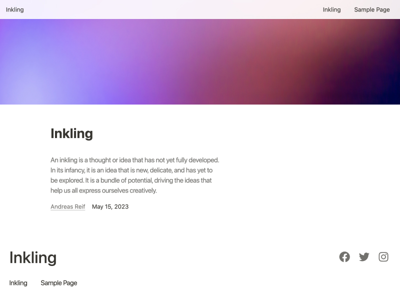 Inkling Preview Wordpress Theme - Rating, Reviews, Preview, Demo & Download
