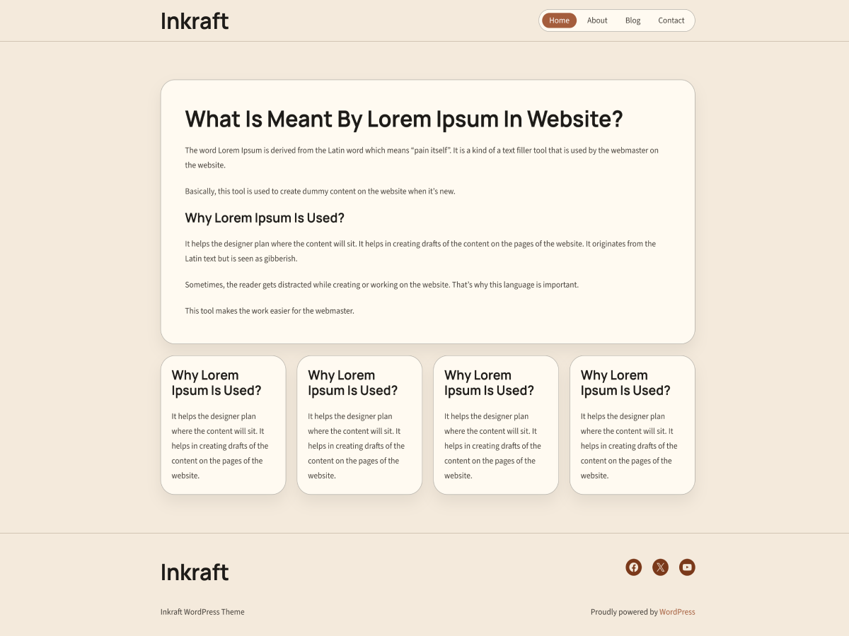 Inkraft Preview Wordpress Theme - Rating, Reviews, Preview, Demo & Download