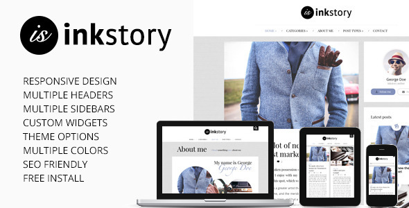 InkStory Preview Wordpress Theme - Rating, Reviews, Preview, Demo & Download