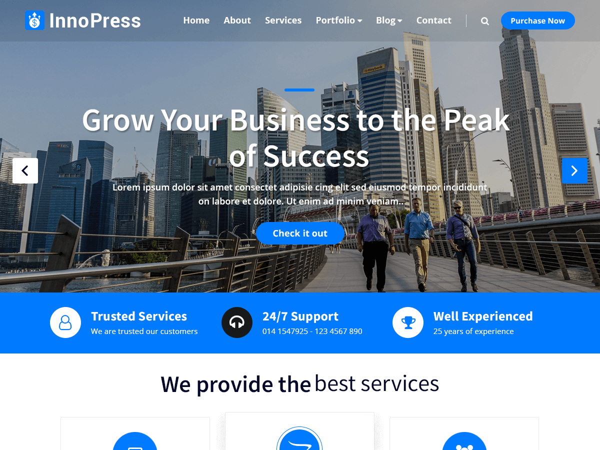 InnoPress Preview Wordpress Theme - Rating, Reviews, Preview, Demo & Download
