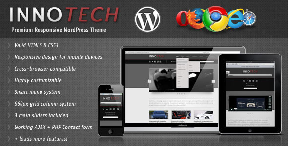 InnoTech Preview Wordpress Theme - Rating, Reviews, Preview, Demo & Download