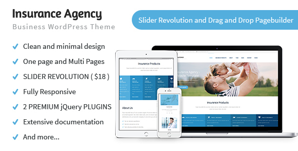 Insurance Agency Preview Wordpress Theme - Rating, Reviews, Preview, Demo & Download