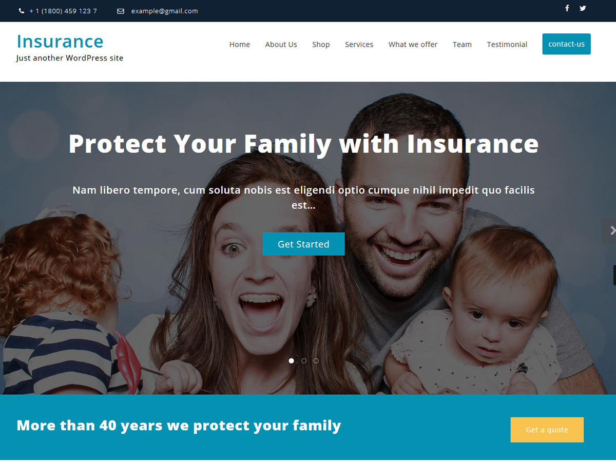 Insurance Hub Preview Wordpress Theme - Rating, Reviews, Preview, Demo & Download