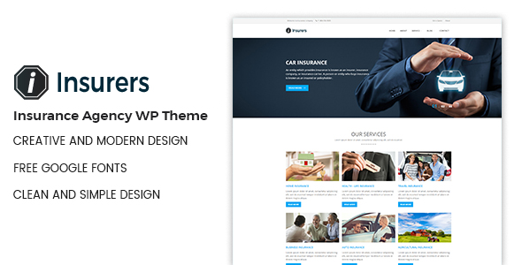 Insurers Preview Wordpress Theme - Rating, Reviews, Preview, Demo & Download