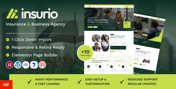 Insurio Preview Wordpress Theme - Rating, Reviews, Preview, Demo & Download