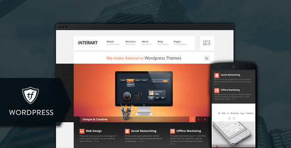 Interakt Agency Preview Wordpress Theme - Rating, Reviews, Preview, Demo & Download