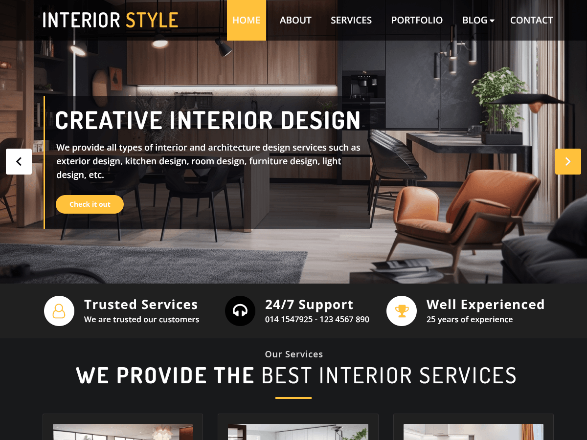 Interior Style Preview Wordpress Theme - Rating, Reviews, Preview, Demo & Download
