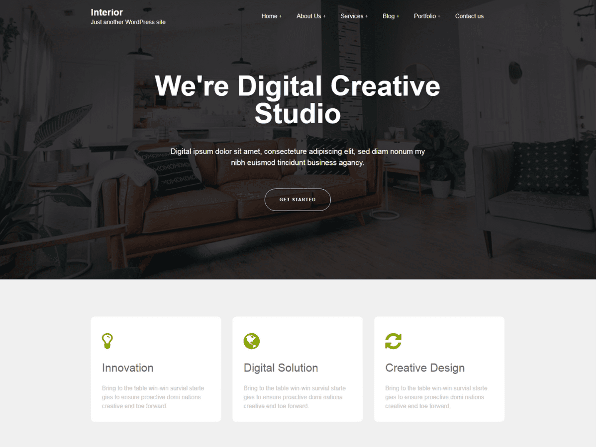 Interior Techup Preview Wordpress Theme - Rating, Reviews, Preview, Demo & Download