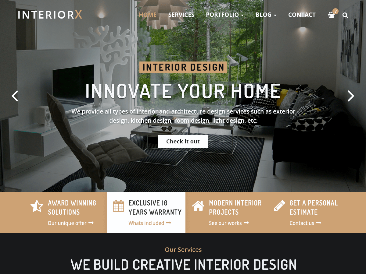InteriorX Preview Wordpress Theme - Rating, Reviews, Preview, Demo & Download