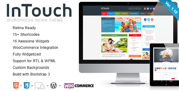 InTouch Preview Wordpress Theme - Rating, Reviews, Preview, Demo & Download