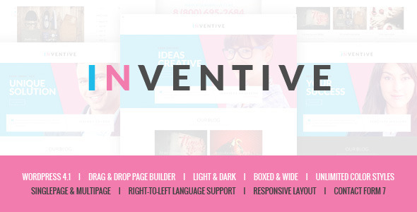 Inventive Preview Wordpress Theme - Rating, Reviews, Preview, Demo & Download