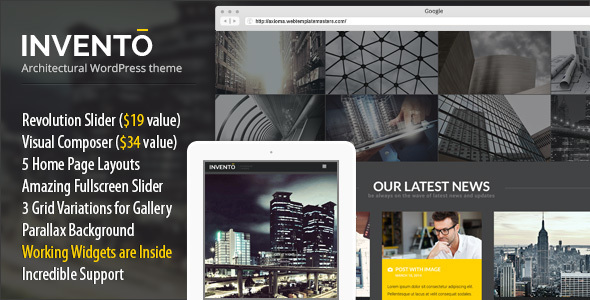 Invento Preview Wordpress Theme - Rating, Reviews, Preview, Demo & Download