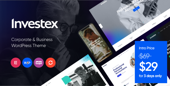 Investex Preview Wordpress Theme - Rating, Reviews, Preview, Demo & Download