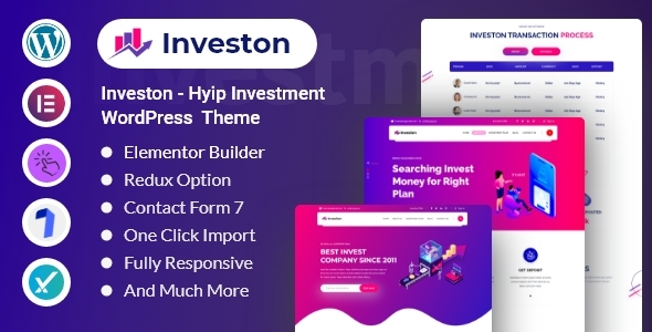Investon Preview Wordpress Theme - Rating, Reviews, Preview, Demo & Download