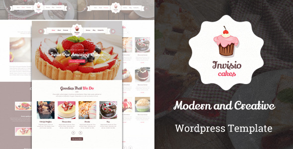 Invisio Cake Preview Wordpress Theme - Rating, Reviews, Preview, Demo & Download