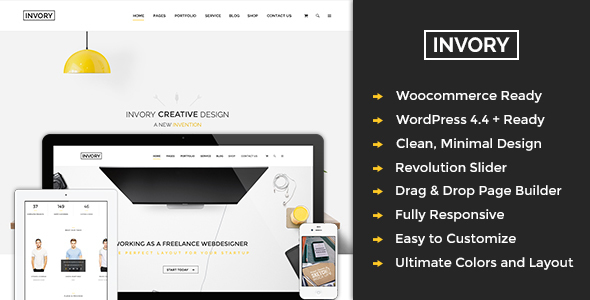 Invory Multipurpose Preview Wordpress Theme - Rating, Reviews, Preview, Demo & Download