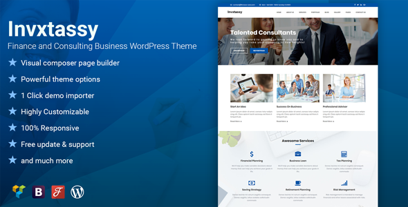 Invxtassy Preview Wordpress Theme - Rating, Reviews, Preview, Demo & Download