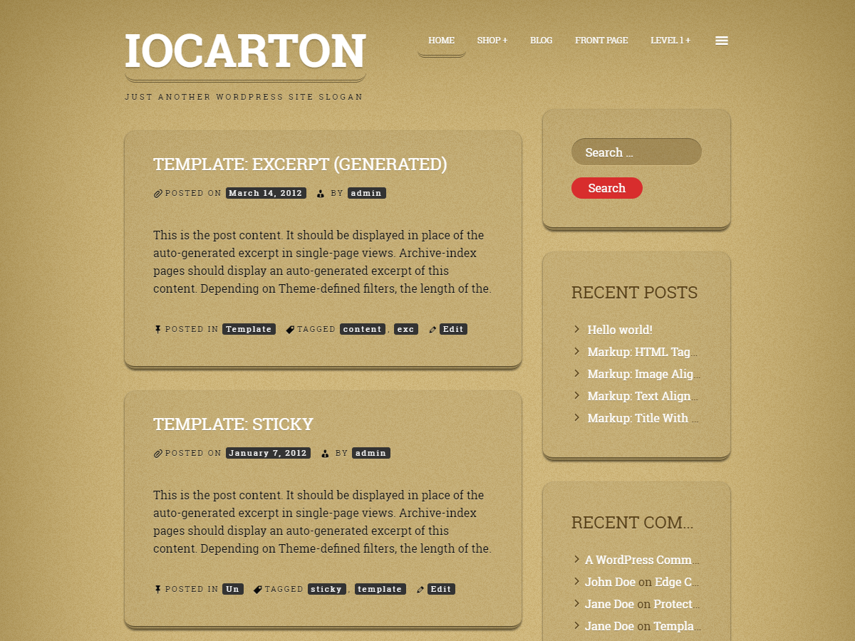 IoCarton Preview Wordpress Theme - Rating, Reviews, Preview, Demo & Download