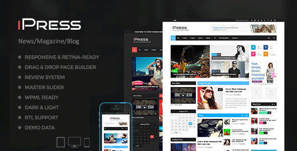 IPress Preview Wordpress Theme - Rating, Reviews, Preview, Demo & Download