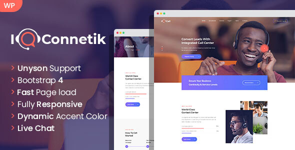 IQconnetik Preview Wordpress Theme - Rating, Reviews, Preview, Demo & Download