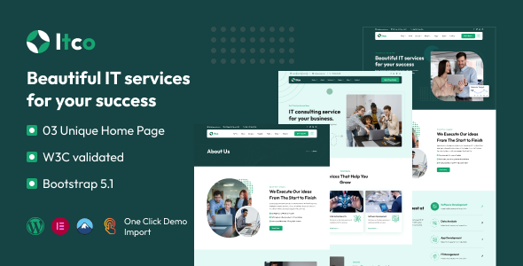 Itco Preview Wordpress Theme - Rating, Reviews, Preview, Demo & Download