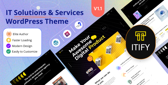 Itify Preview Wordpress Theme - Rating, Reviews, Preview, Demo & Download