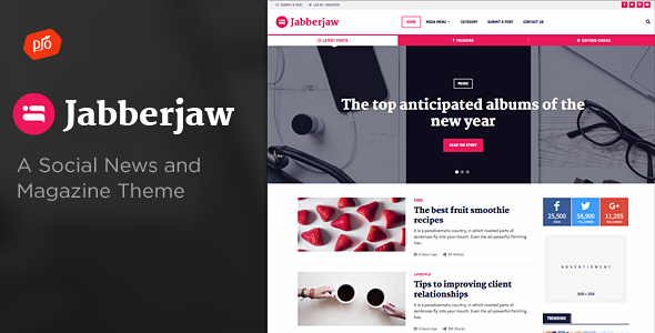 Jabberjaw Preview Wordpress Theme - Rating, Reviews, Preview, Demo & Download