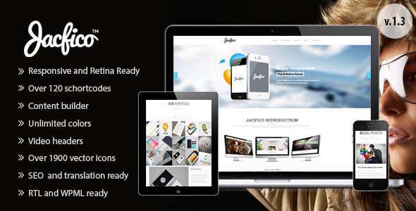 Jacfico Preview Wordpress Theme - Rating, Reviews, Preview, Demo & Download