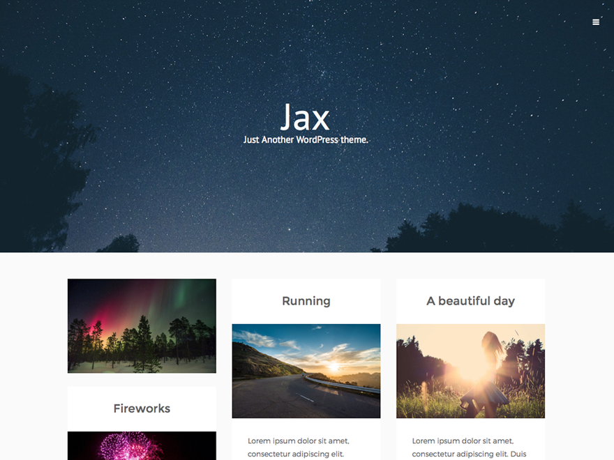 Jax Lite Preview Wordpress Theme - Rating, Reviews, Preview, Demo & Download