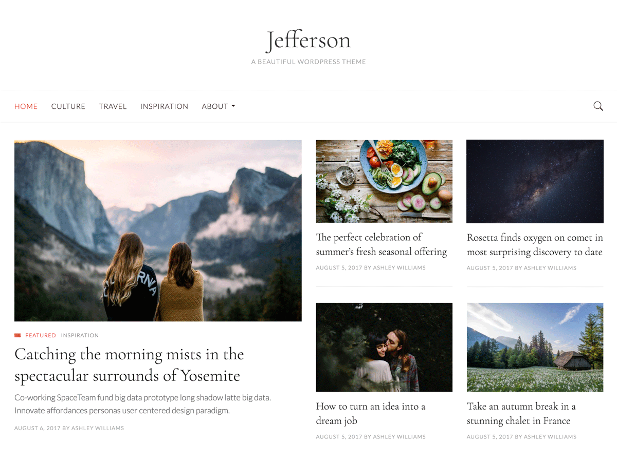 Jefferson Preview Wordpress Theme - Rating, Reviews, Preview, Demo & Download