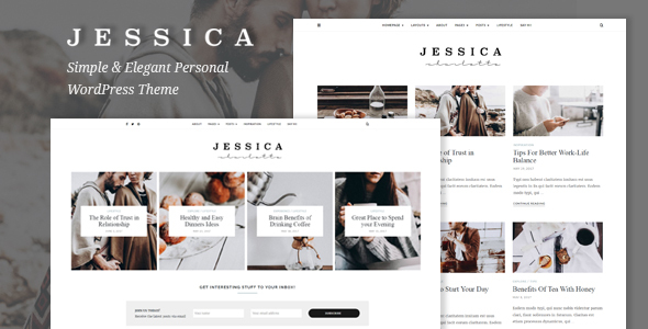 Jessica Preview Wordpress Theme - Rating, Reviews, Preview, Demo & Download