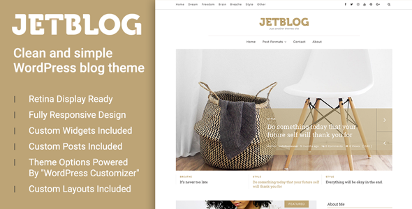 Jetblog Preview Wordpress Theme - Rating, Reviews, Preview, Demo & Download