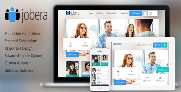 Jobera Preview Wordpress Theme - Rating, Reviews, Preview, Demo & Download