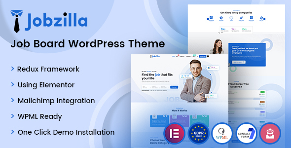 JobZilla Preview Wordpress Theme - Rating, Reviews, Preview, Demo & Download