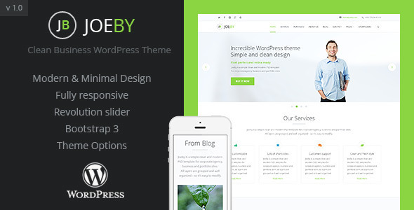 JoeBy Clean Preview Wordpress Theme - Rating, Reviews, Preview, Demo & Download