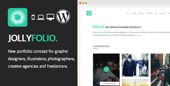 Jollyfolio Preview Wordpress Theme - Rating, Reviews, Preview, Demo & Download