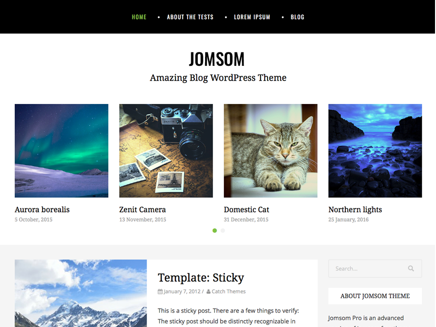 Jomsom Preview Wordpress Theme - Rating, Reviews, Preview, Demo & Download