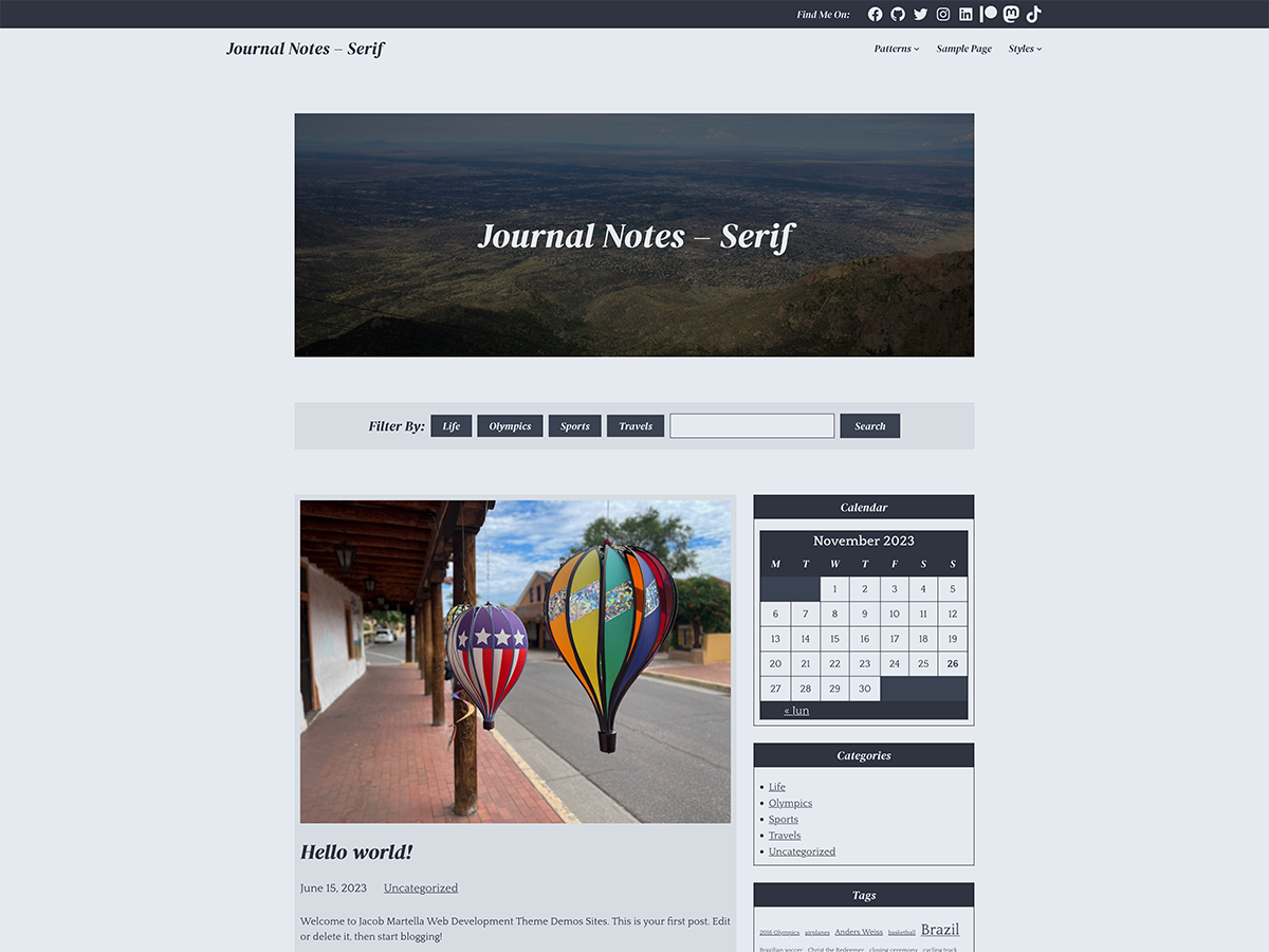 Journal Notes Preview Wordpress Theme - Rating, Reviews, Preview, Demo & Download