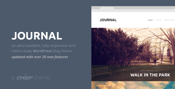 Journal Preview Wordpress Theme - Rating, Reviews, Preview, Demo & Download