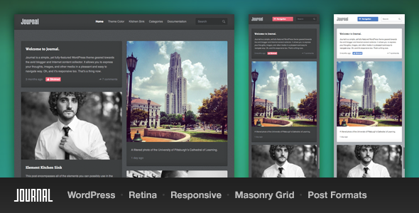 Journal Responsive Preview Wordpress Theme - Rating, Reviews, Preview, Demo & Download