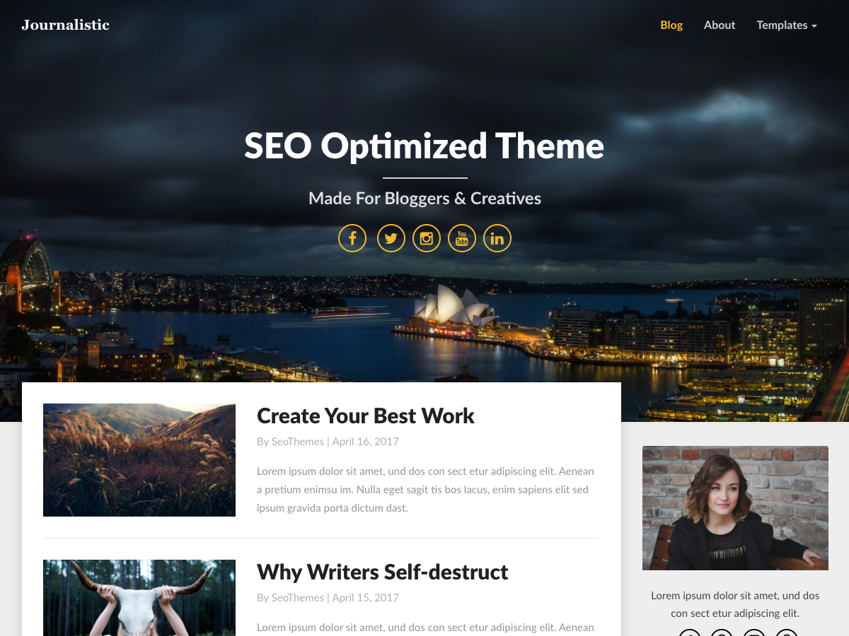 Journalistic Preview Wordpress Theme - Rating, Reviews, Preview, Demo & Download