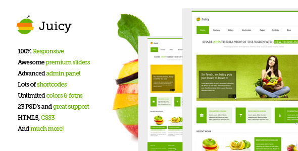 Juicy Preview Wordpress Theme - Rating, Reviews, Preview, Demo & Download