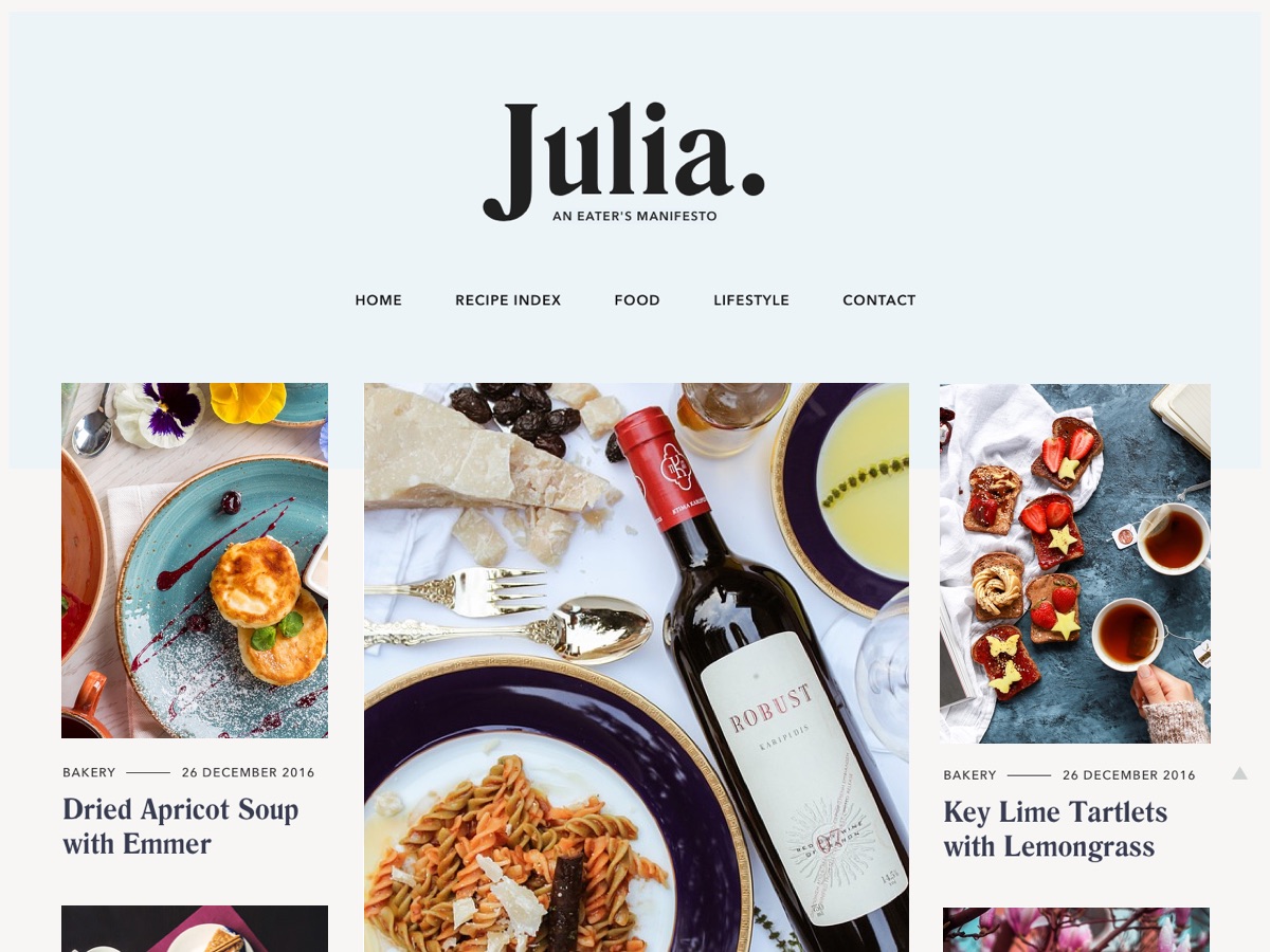 Julia Lite Preview Wordpress Theme - Rating, Reviews, Preview, Demo & Download