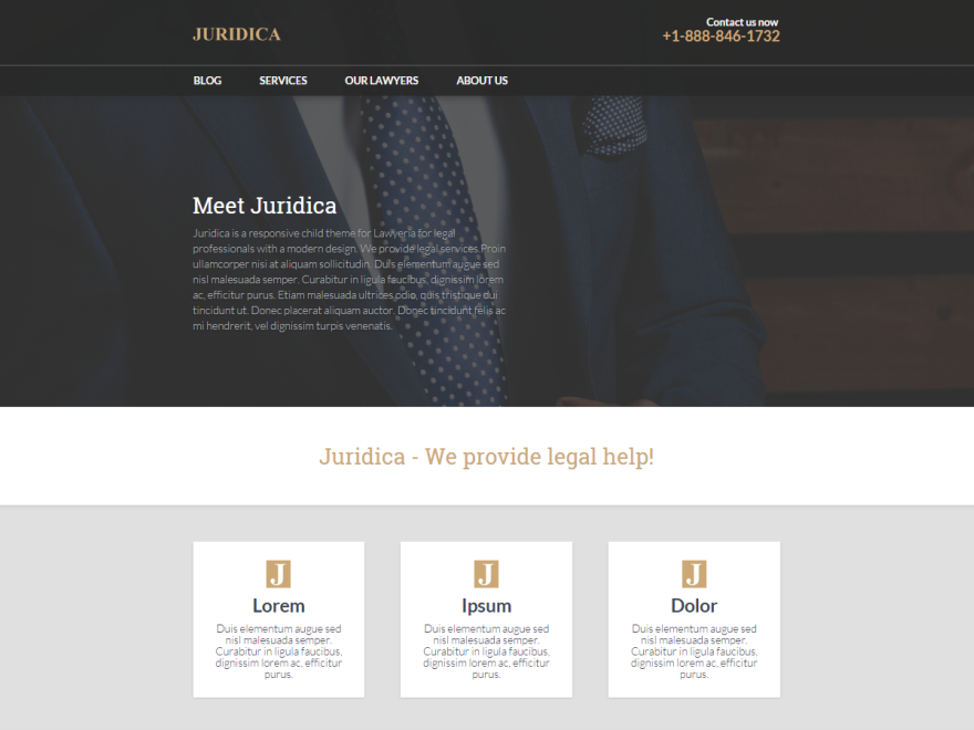 Juridica Preview Wordpress Theme - Rating, Reviews, Preview, Demo & Download