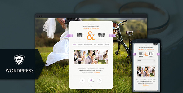 Just Married Preview Wordpress Theme - Rating, Reviews, Preview, Demo & Download