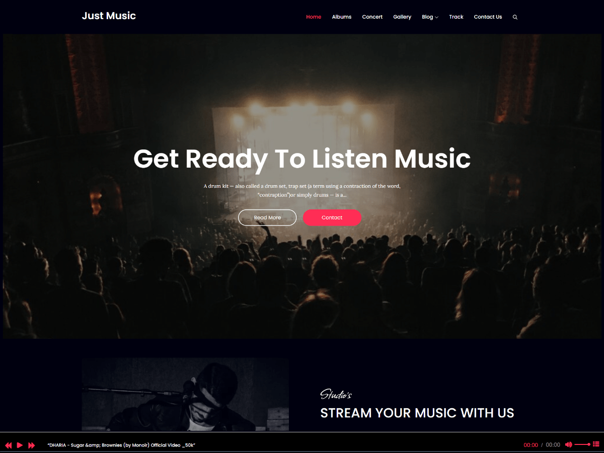 Just Music Preview Wordpress Theme - Rating, Reviews, Preview, Demo & Download